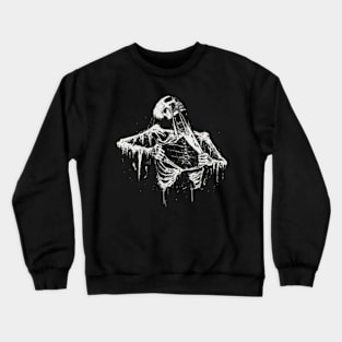 Skeleton Ripping Rib Cage Crewneck Sweatshirt